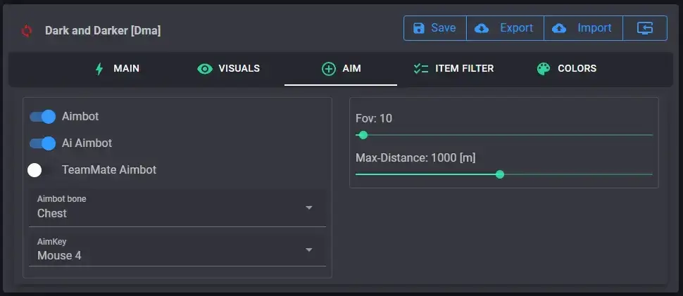 Clutch Dark And Darker DMA — DMA CHEATS screenshot 5