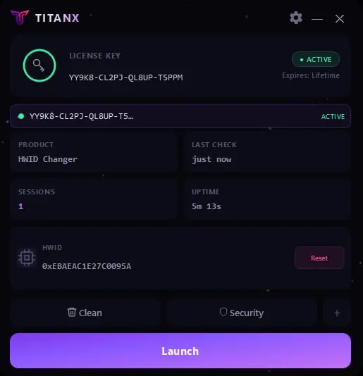 TitanX EAC spoofer — Spoofer screenshot 2