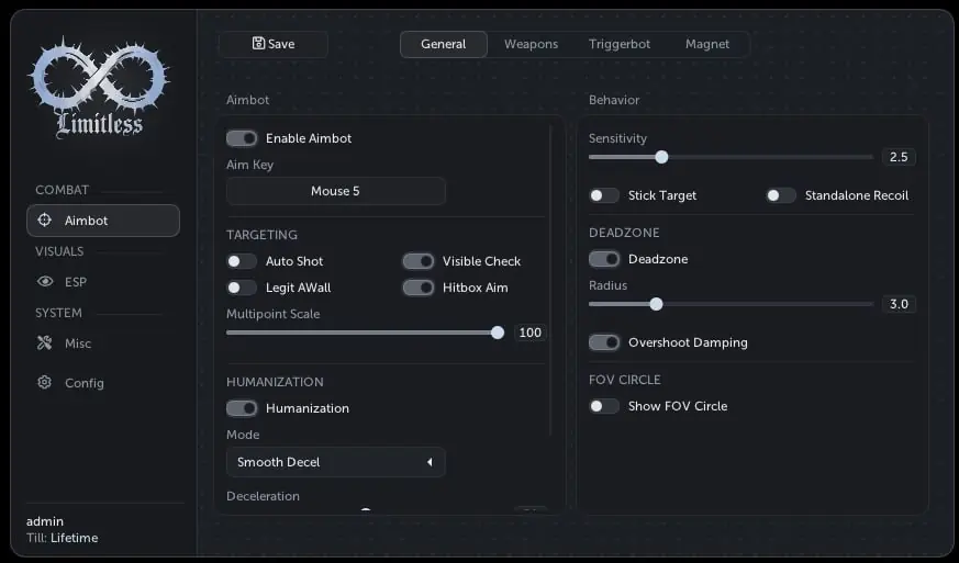 Limitless DMA CS2 — DMA CHEATS screenshot 4